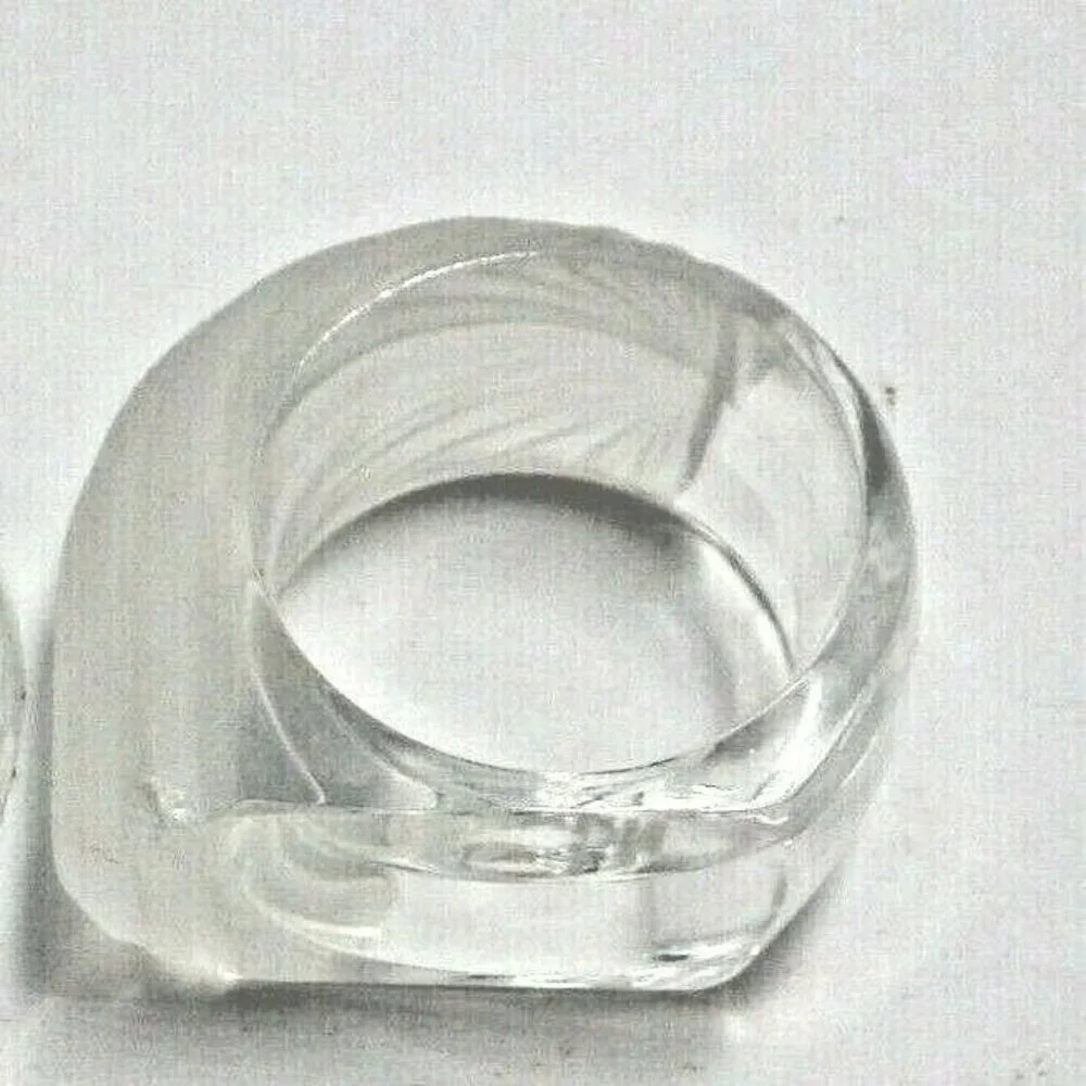 Frosted Glass Napkin Ring
